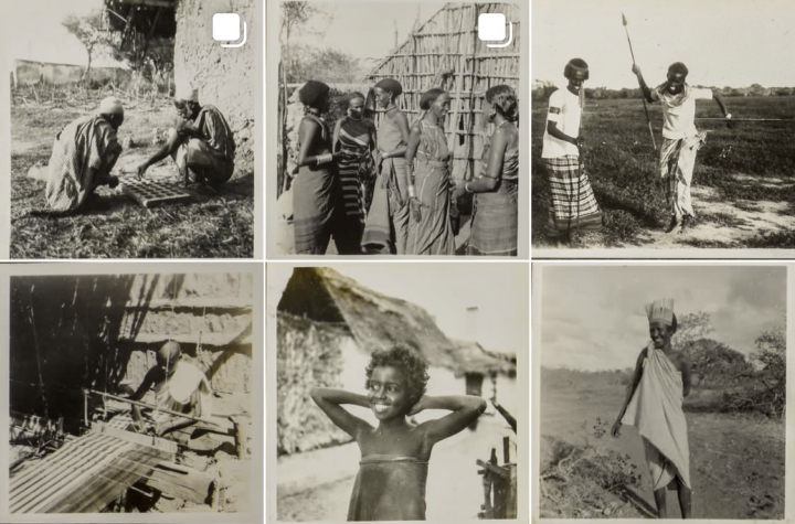 screenshot of instagram grid of black and white photographs of people
